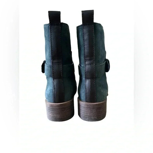 Tory Burch Riley Mid Buckle Boot Dark Green Size 7 (00760) - Picture 10 of 16